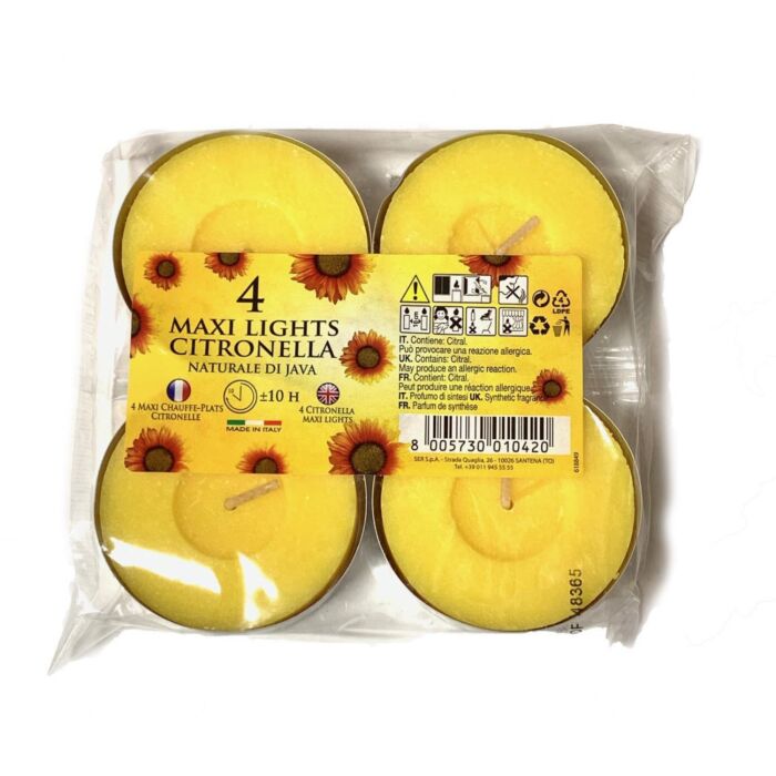 Prices Citronella Maxi Tealight 4pk-2